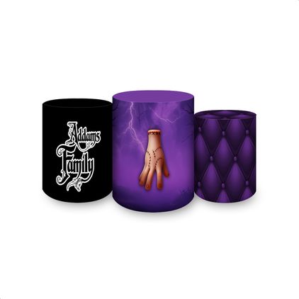 Trio Capas Cilindros Tema Wandinha 7099