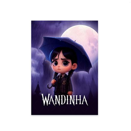Painel Retangular Tema Wandinha 7099