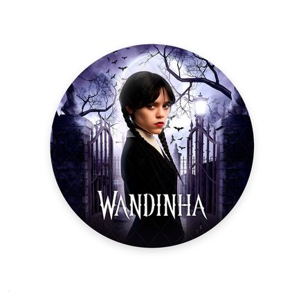 Painel Redondo Tema Wandinha 7105