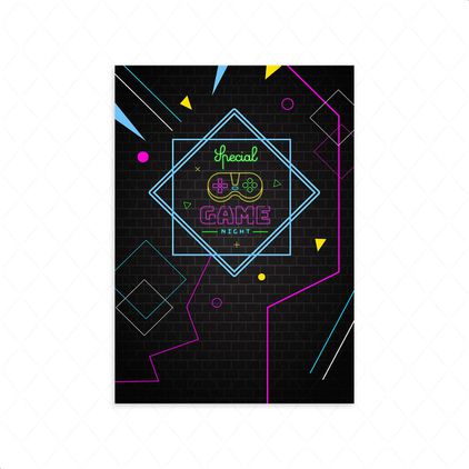 Capa Retangular Tema Game 870