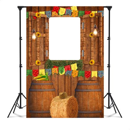 Capa Painel Interativo Para Fotos Vazado Tema Festa Junina 51