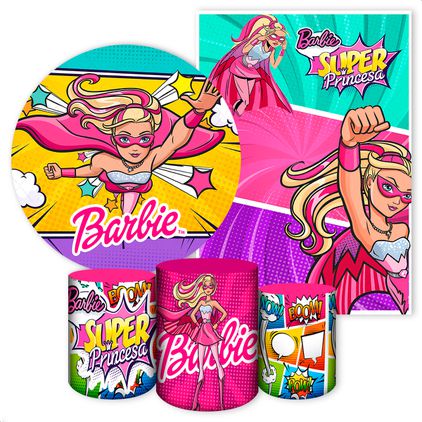 Kit 5 Peças Tema Barbie 2655