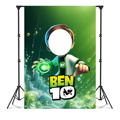 Capa Painel Interativo Para Fotos Vazado Tema Ben 10 5098