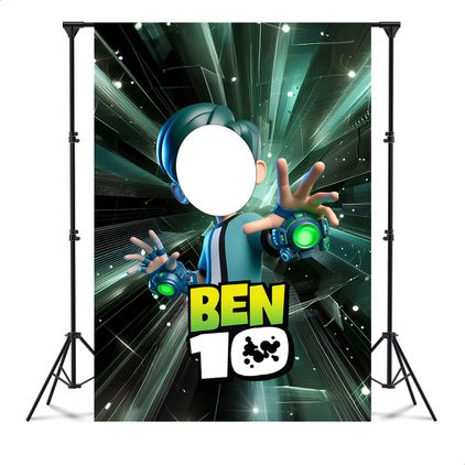 Capa Painel Interativo Para Fotos Vazado Tema Ben 10 5099