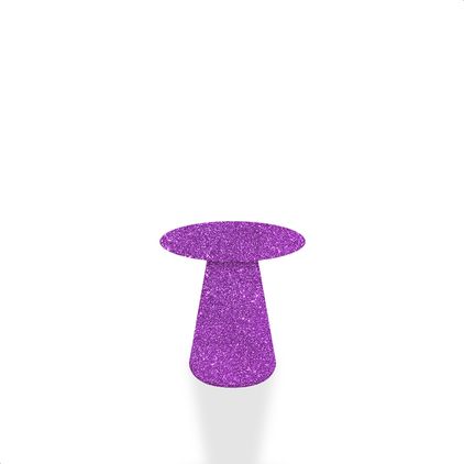 Capa para Mesa Cone Sublimada Cor Lilás Com Glitter 56