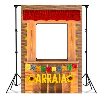Capa Painel Interativo Para Fotos Vazado Tema Festa Junina 66