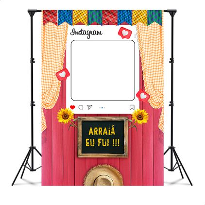 Capa Painel Interativo Para Fotos Vazado Tema Festa Junina 69