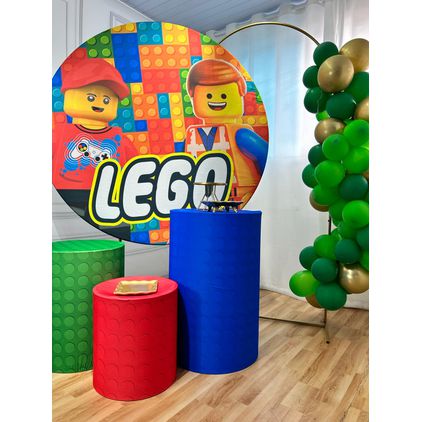 Capa Painel + Trio Capas Cilindros Tema Lego 4036