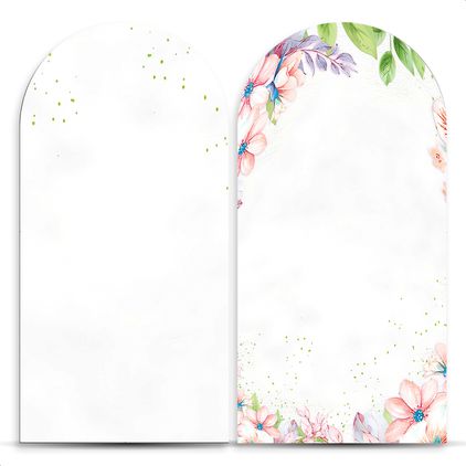 Capa Painel Romano Sublimado Tema Flores 254