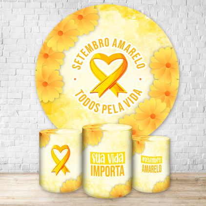 Kit 4 peças Tema Setembro Amarelo 7119