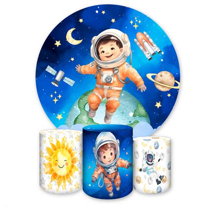 Kit 4 Capas Tema Astronauta 7135
