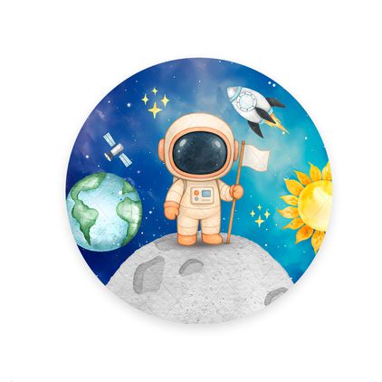 Painel Redondo Tema Astronauta 7136