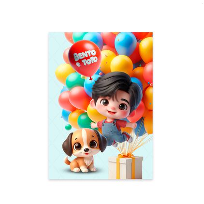 Retangular Tema Bento e Totó 7132