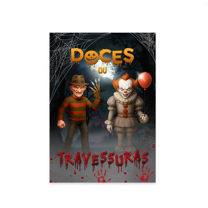 Painel Retangular Tema Halloween 7159