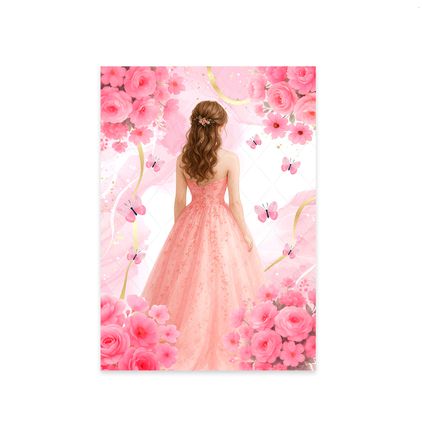 Painel Retangular Tema 15 Anos 7154