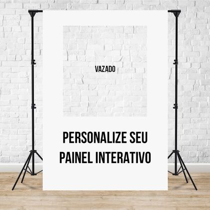 Capa Painel Interativo Para Fotos Vazado Quadrado Personalize Seu Tema 