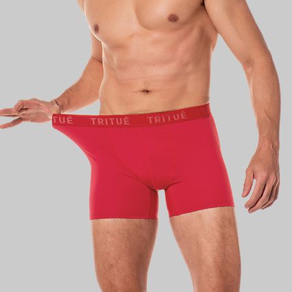 Cueca Boxer Vermelha Microfibra - TRITUÊ