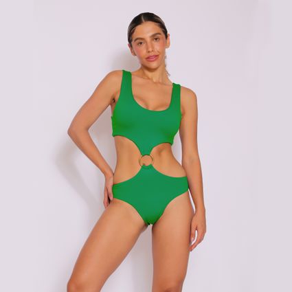 Body/maiô Dominique verde bottega - TRITUÊ