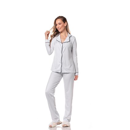 Pijama Homewear Calça e Camisa Branco - TRITUÊ