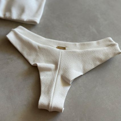 Calcinha avulsa fio duplo Aurea Vanilla Trituê - TRITUÊ