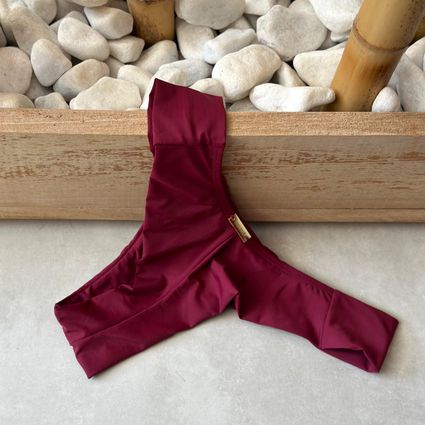 Calcinha biquíni Phoenix fio duplo lateral plissad... - TRITUÊ