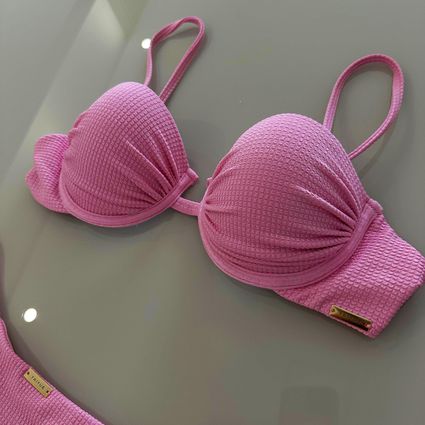 Top Malibu avulso balconet rosa ballet Trituê - TRITUÊ