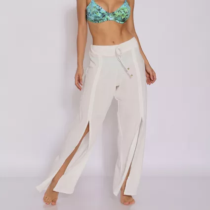 Pantalona linho off white | TRITUÊ