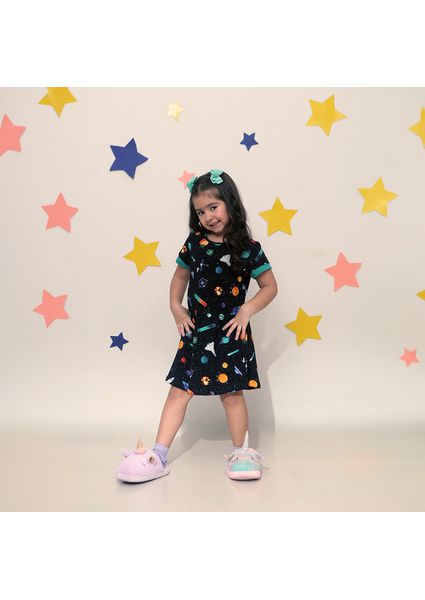 Camisola Geovanna Infantil | Kids Galaxy - Linhas & Cores