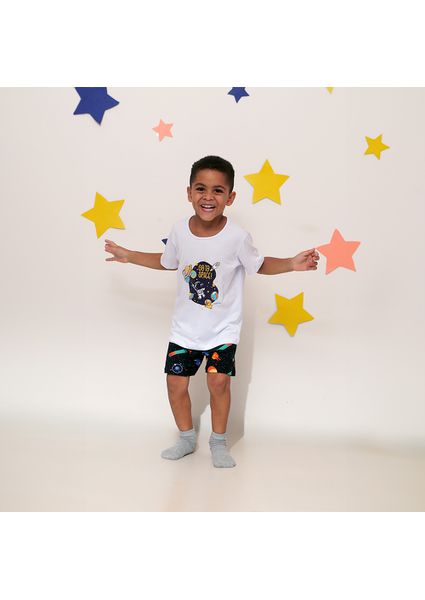 Pijama Gustavo Infantil | Kids Galaxy - Linhas & Cores