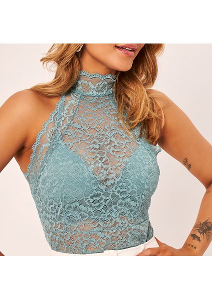 Blusa Regata Clarice - Linhas & Cores - Linhas & Cores