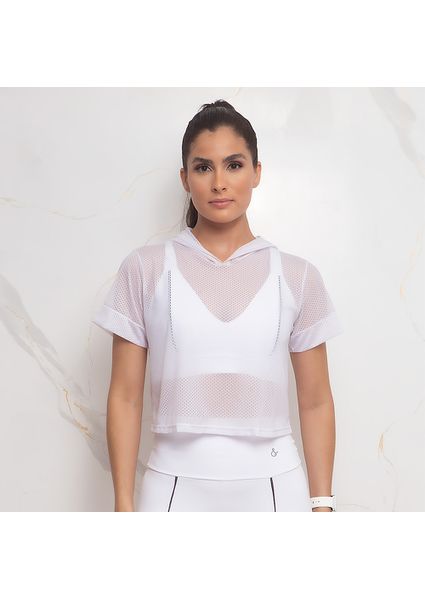 Cropped Capuz Amanda - Linhas & Cores Coleção Fitn... - Linhas & Cores
