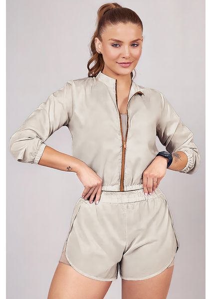 Cropped Bomber Thais - Linhas & Cores