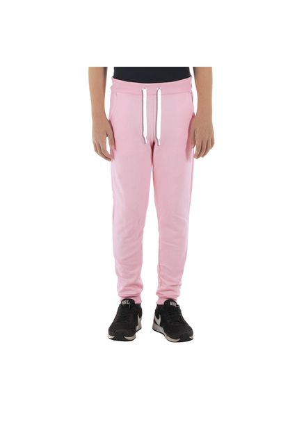 Calça Moletom Infantil Menino Rosa Claro - Black Beast