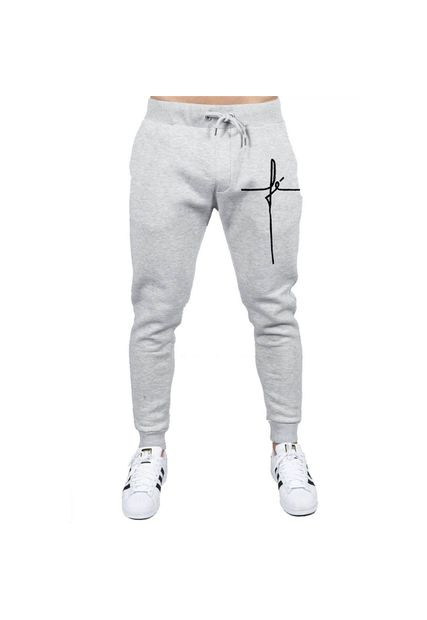 Calça De Moletom Black Beast Fé Cinza - Black Beast