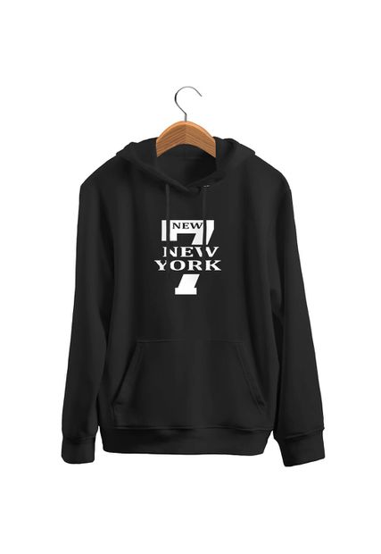 Blusa De Frio Black Beast Moletom 7 New York Preto - Black Beast