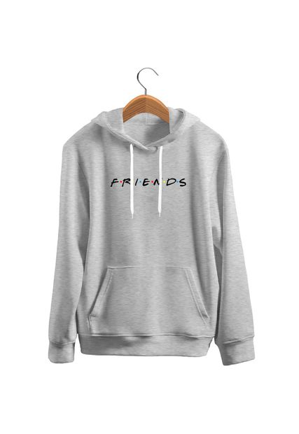 Blusa De Frio Black Beast Moletom Friends Cinza - Black Beast