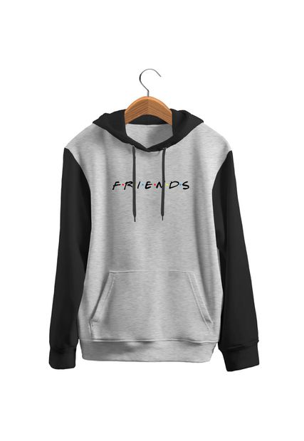 Blusa De Frio Black Beast Moletom Friends Raglan - Black Beast