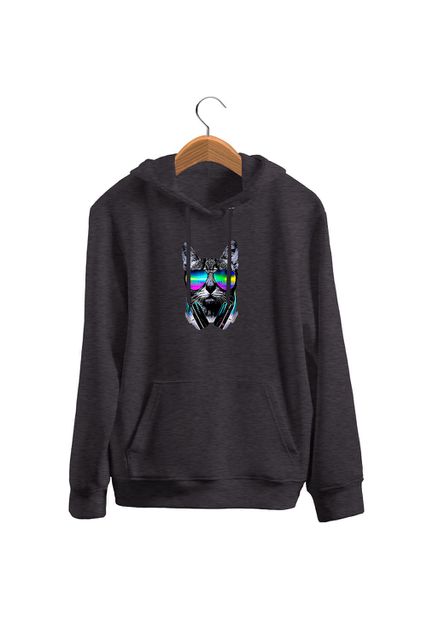 Blusa De Frio Black Beast Moletom Gato Dj Chumbo - Black Beast