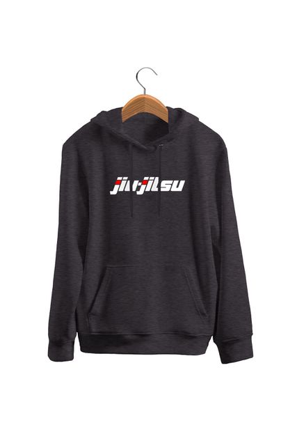 Blusa De Frio Black Beast Moletom Jiu Jitsu Chumbo - Black Beast