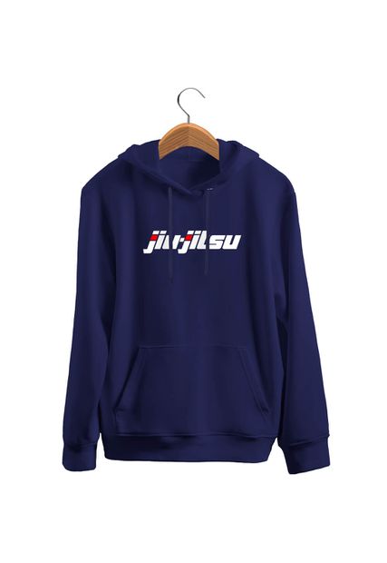 Blusa De Frio Black Beast Moletom Jiu Jitsu Azul Ma... - Black Beast