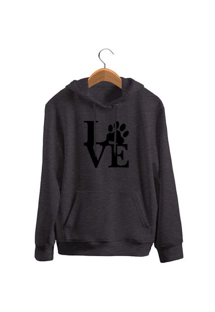 Blusa De Frio Black Beast Moletom Love Dog Chumbo - Black Beast