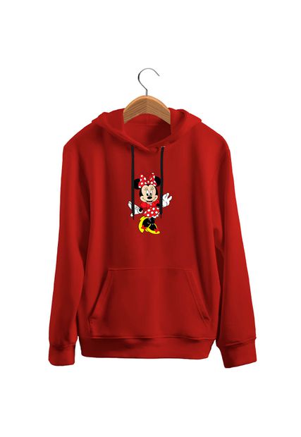 Blusa De Frio Black Beast Moletom Minnie Vinho - Black Beast