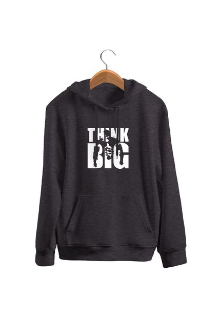 Blusa De Frio Black Beast Moletom Think Big Chumbo - Black Beast