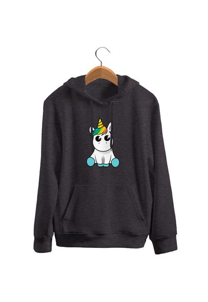 Blusa De Frio Black Beast Moletom Unicórnio Bebe Ch... - Black Beast