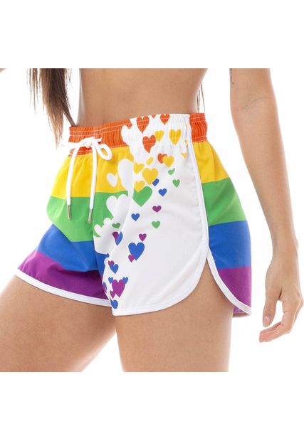 Shorts Feminino Praia Lgbt Love Black Beast - Black Beast