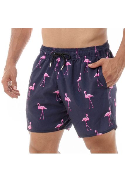 Shorts Masculino Praia Flamingo Black Beast - Black Beast