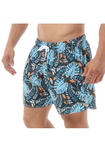 Shorts Masculino Praia Florido Black Beast - Black Beast