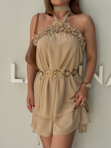 Cinto Metal Gota Dourado