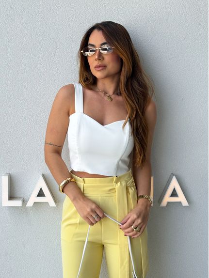 Blusa Alfaiataria Eva Branca