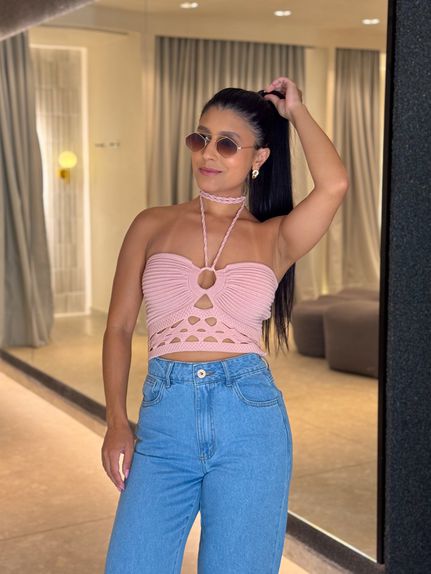 Blusa Tricot Simaria Rosa